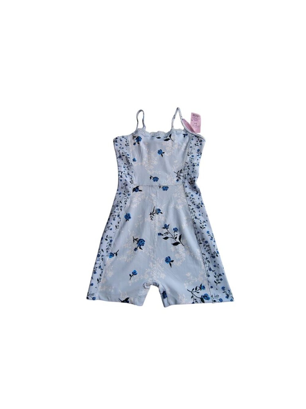 Wild Fable Women Blue Floral Lace Roper XXS Adjustable Straps Polyester Blend